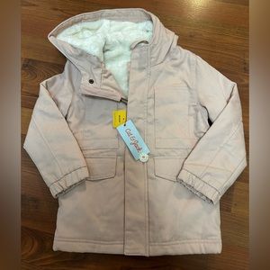 NWT Cat & Jack Blush Pink Winter Coat 4T